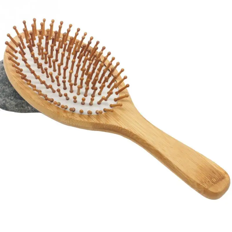Высокое качество гребень для волос бамбуковая Массажная расческа