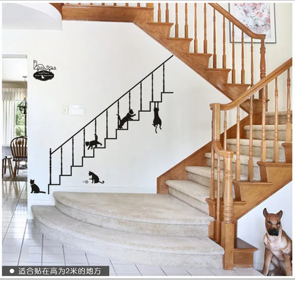 Одежда высшего качества старинный фонарь кошачий Наклейка Настенная с птицей и