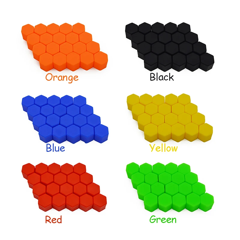 LENTAI 20 шт. автомобиль Силиконовое колесо концентратор с крышкой для винта Citroen C4 C5