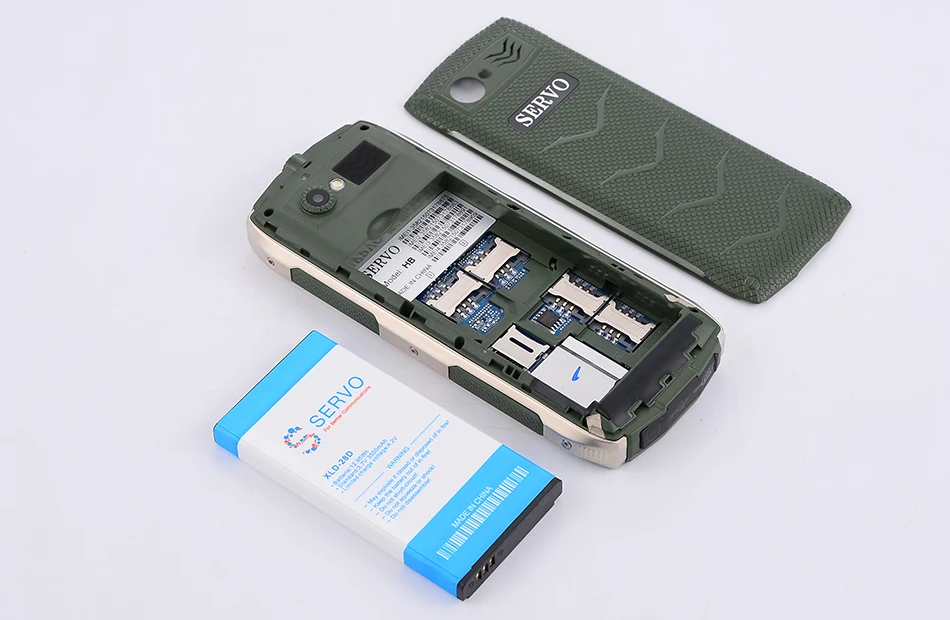 Мобильный телефон SERVO H8, 2,8 дюйма, 4 sim-карты, 4 режима ожидания, Bluetooth, фонарик, GPRS, внешний аккумулятор, телефоны, русская клавиатура, мобильный телефон