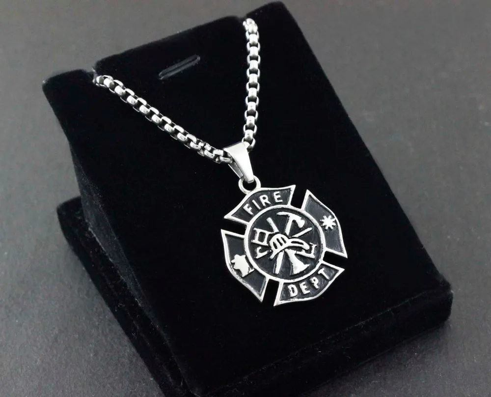Пожарный знак пожарный подвеска ожерелье ювелирных изделий + цепь | Украшения и
