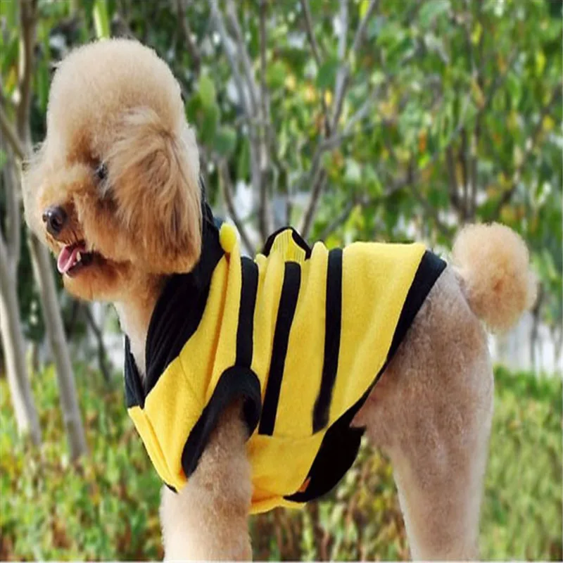 Roupa Cachorro Mascotas Para Perro Clothes Outfit Bee Dog Coat Puppy for Pet Fancy Apparel Hoodie Costume Cute Supplies | Дом и сад