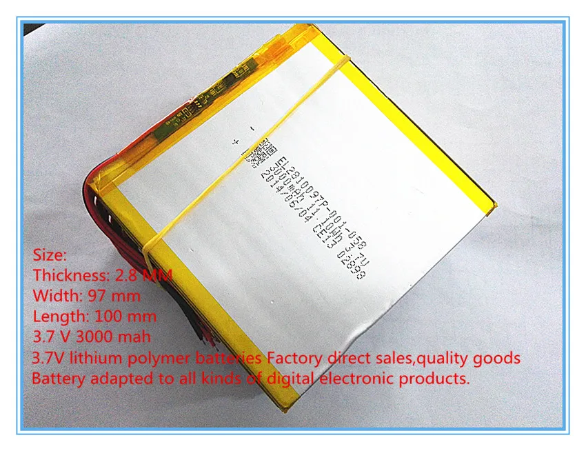 Планшетный аккумулятор 3 7 В литий полимерные аккумуляторные батареи Newman T3