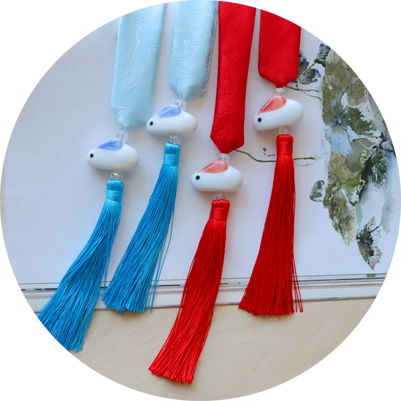 

Magic way COS derivative ancientry father of wang ji the rabbit tassel pendant around hair ribbon headdress hair accessories