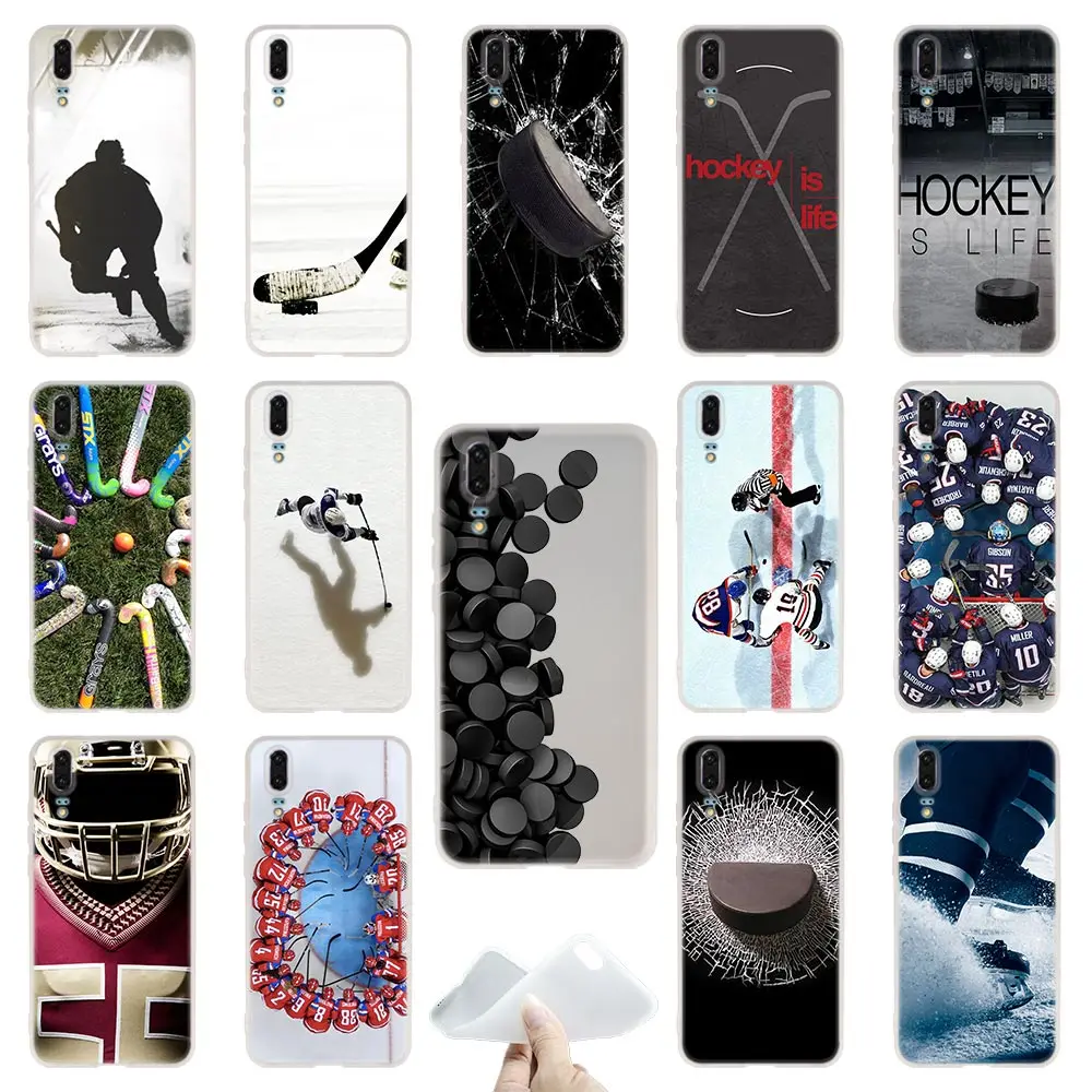 Чехол для телефона из ТПУ с воздушным хоккеем мягкие чехлы Huawei P40 P30 P20 Pro P10 P9 Lite