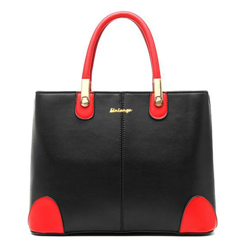Красивые женские Сумки на плечо из искусственной кожи Tote для дамы мешок основной