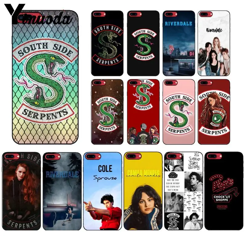 Yinnoda Riverdale South Side Serpents силиконовый черный чехол для телефона Apple iPhone 8 7 6 6S Plus X XS MAX 5 5S