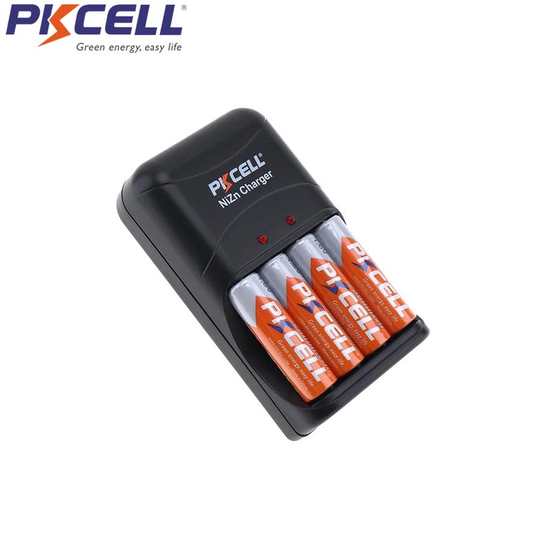 PKCELL NIZN зарядное устройство для 2 или 4 шт. AA AAA перезаряжаемых боевых действий