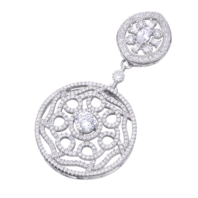 Роскошные подвесные соединители с австрийским кристаллом для планшетов круглые