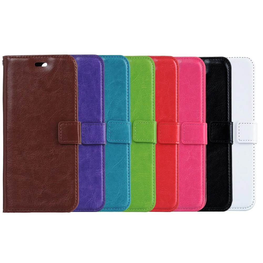 

100pcs/lot Free Shipping!! Crazy Horse Wallet Leather Case for Moto G5/G5 Plus