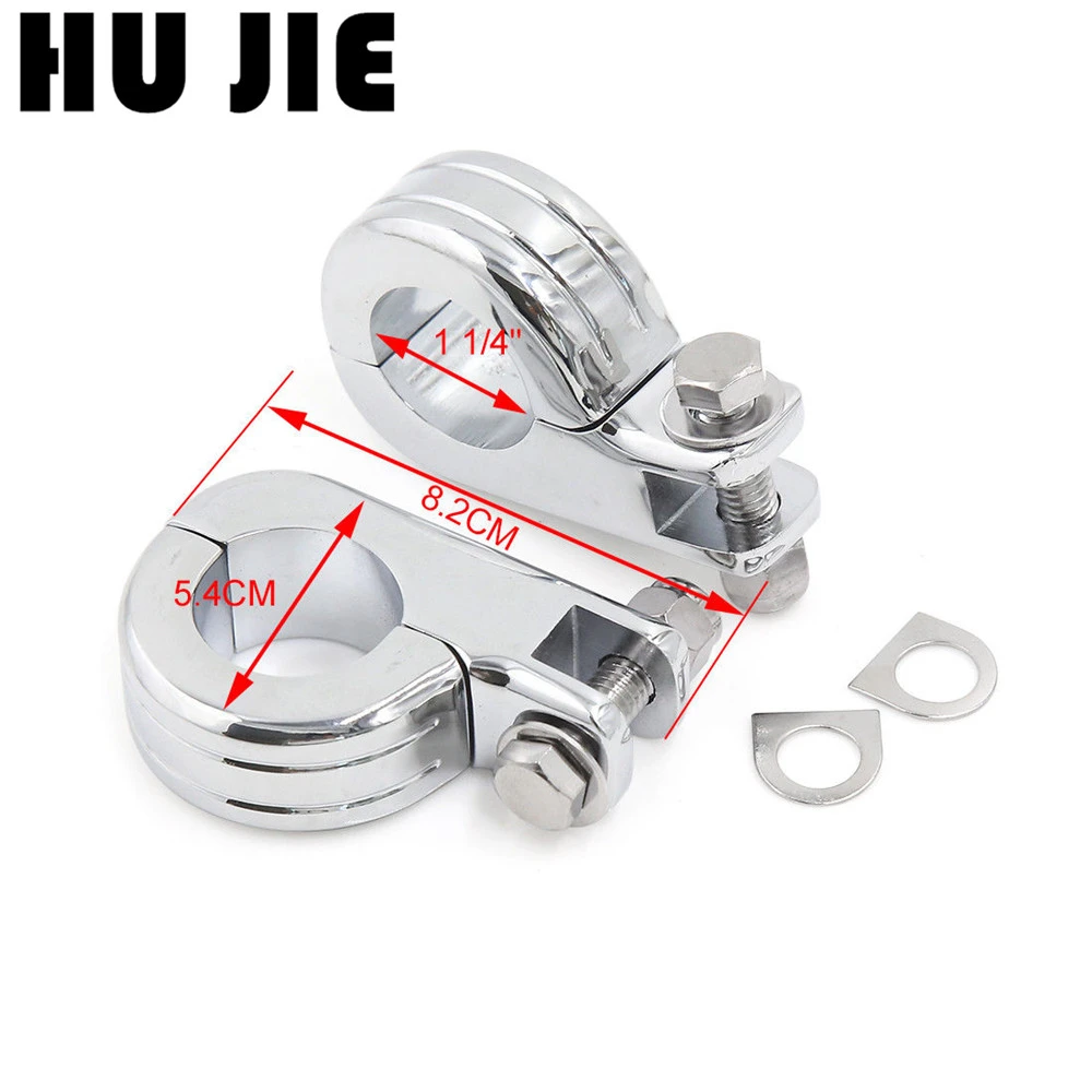 Мотоцикл 1.25" 32мм Хайвейная Полка для Ног с Креплением для Harley Sportster Softail Suzuki Yamaha Honda GoldWing GL1500.