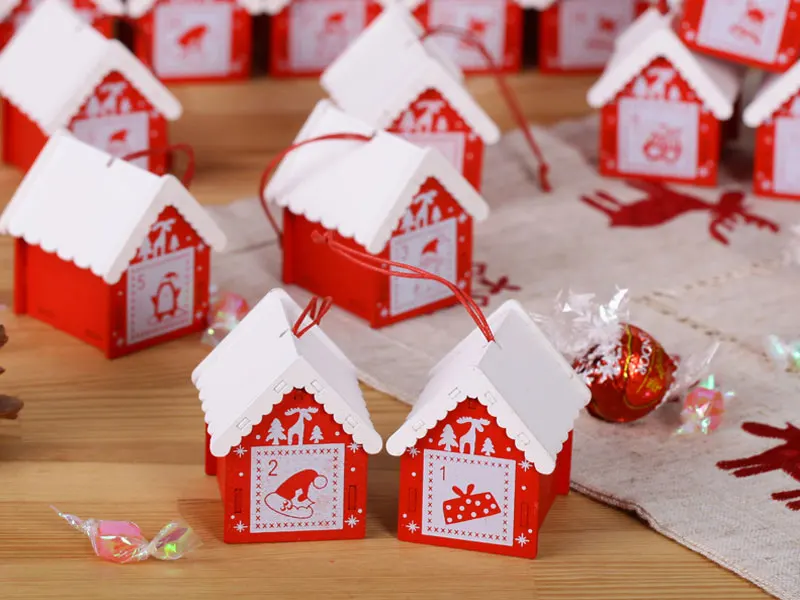 7,5*8,2 см винтажный деревянный календарь Advent DIY украшение для дома Рождественская елка офисное украшение новые творческие детские подарки