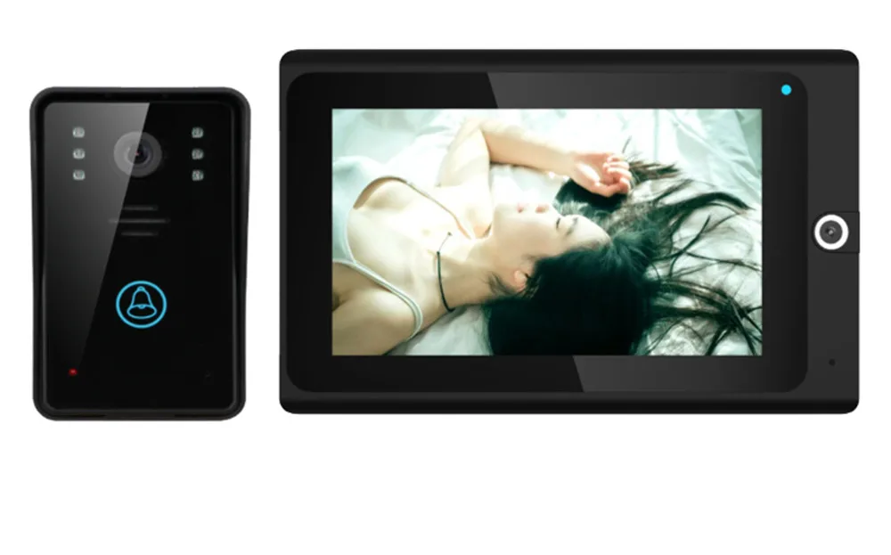 720 P Draadloze WIFI Deurbel Met 7 Inch Monitor APP Afstandsbediening Video Deurtelefoon
