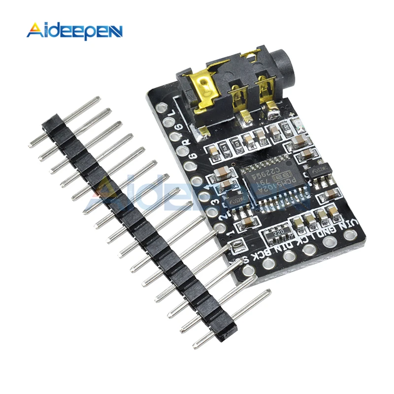 PCM5102 PCM5102A DAC звуковая карта плата pHAT 3 5 мм стерео разъем 24 бит цифровой аудио