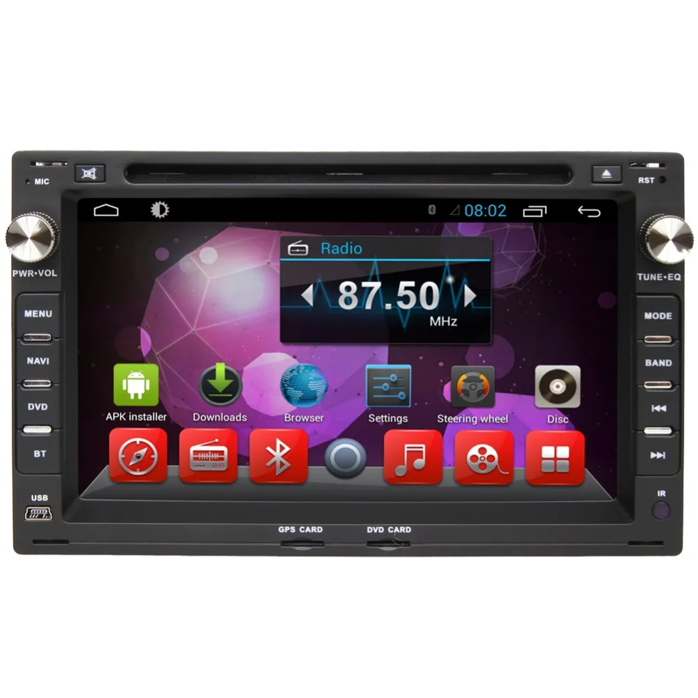 7 "HD 1024*600 четырехъядерный Android автомобильный DVD GPS плеер Видео Navi для старого