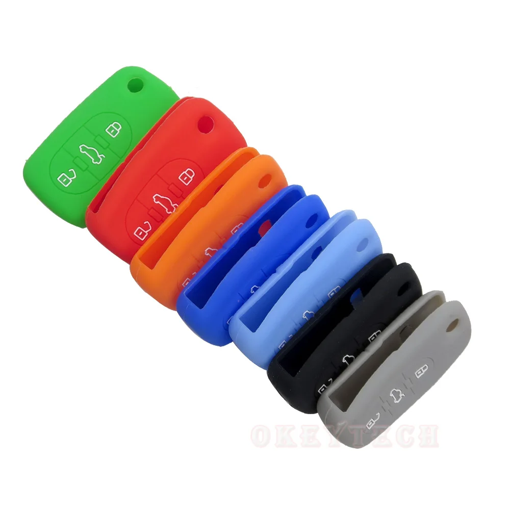 Силиконовый чехол OkeyTech с 3 кнопками откидной Складной Дистанционный силиконовый