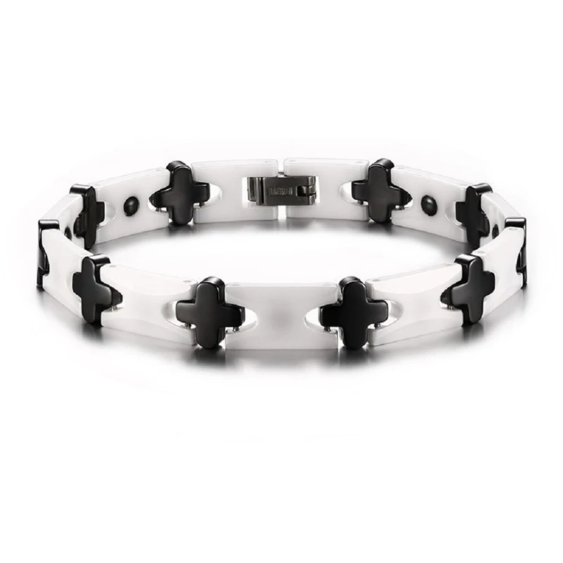 Горячая новинка 2016 модный белый черный керамический браслет гематит энергия
