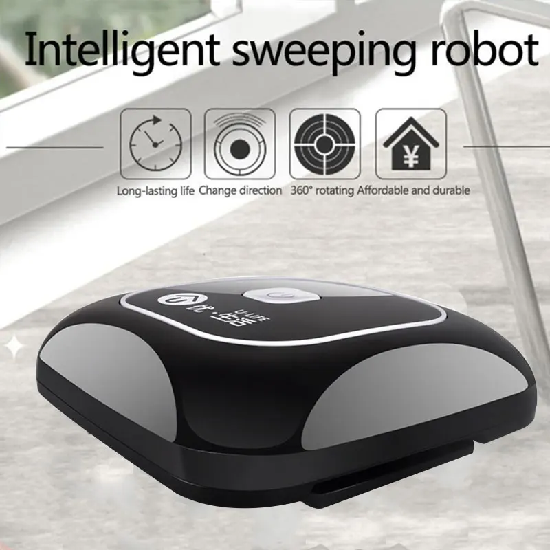 Drop Shpping Automatic Quadrate Auto Mopping Robot Rechargeable Quiet Dust Cordless Carpet Household for Vacuum Cleaner
