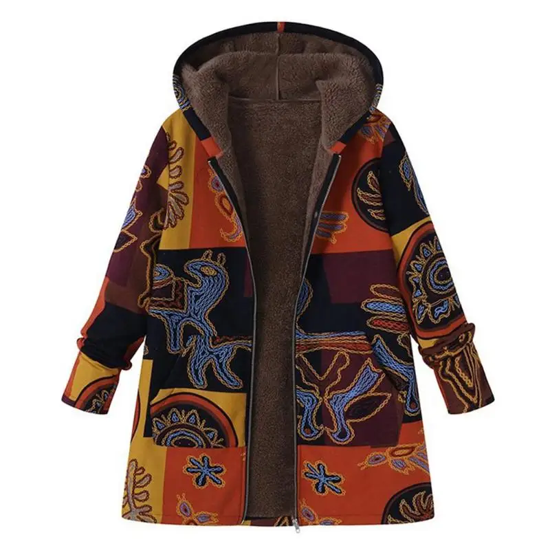 Новая мода плюс Размеры с капюшоном зима Утолщаются Новое теплое пальто Для