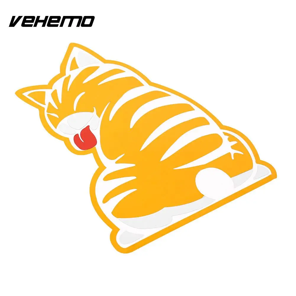 Автомобильные мультипликационные наклейки забавный кот подвижный хвост