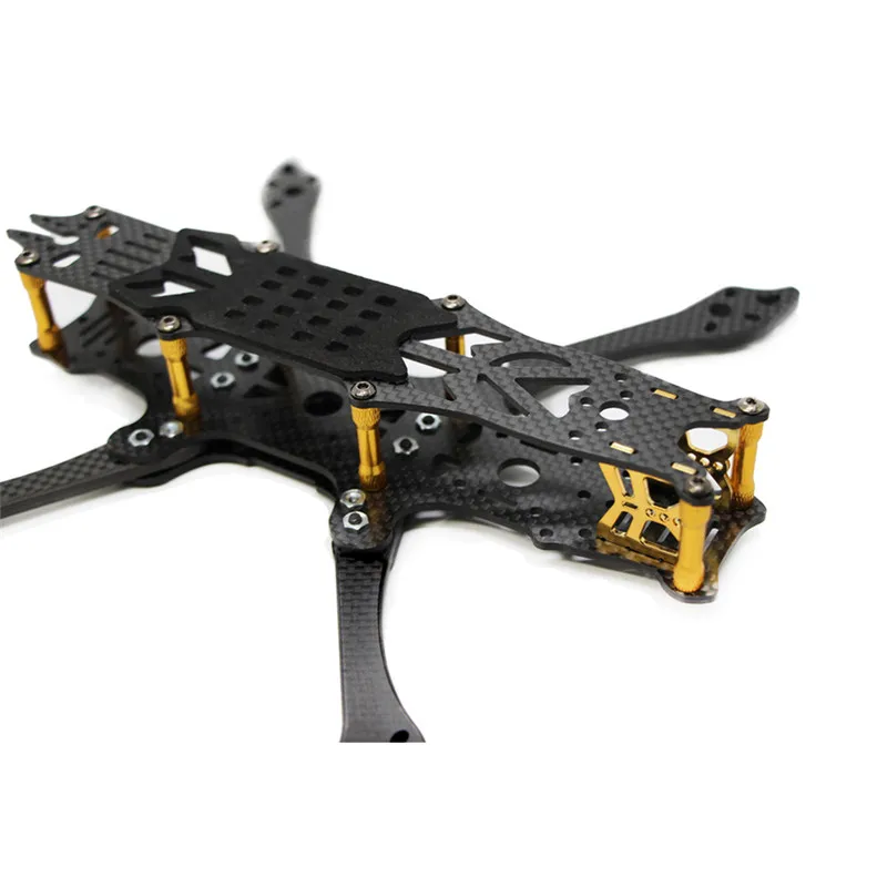 FLYWOO Mr.Croc FPV Фристайл углеродное волокно 225 мм 5 дюймов Arm-Gloden Racing Drone Frame Kit для RC