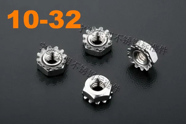 

500pcs/lot 10#-32 Stainless steel Kep K nut