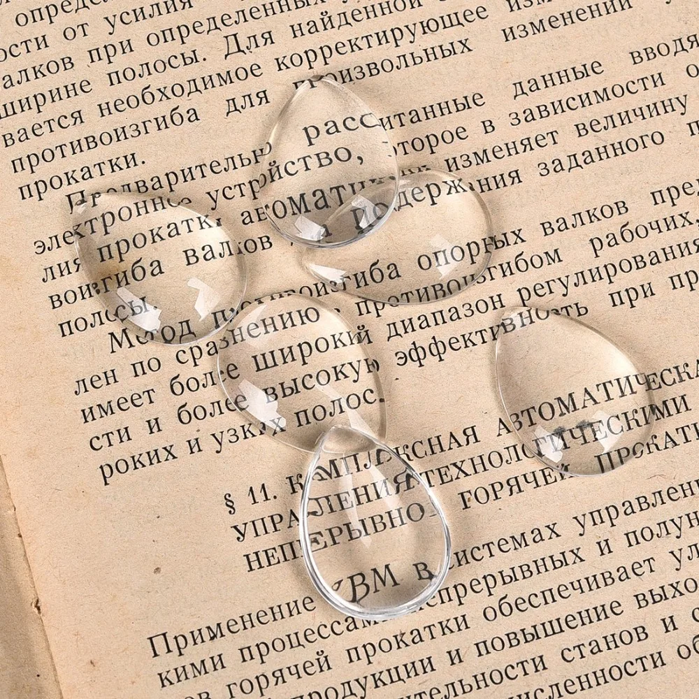 Прозрачная капля, кабошоны, прозрачные стеклянные кабошоны, сделай сам, подвеска для изготовления украшений вручную, аксессуары 10x14 мм 13x18 мм 18x25 мм 20x30 мм