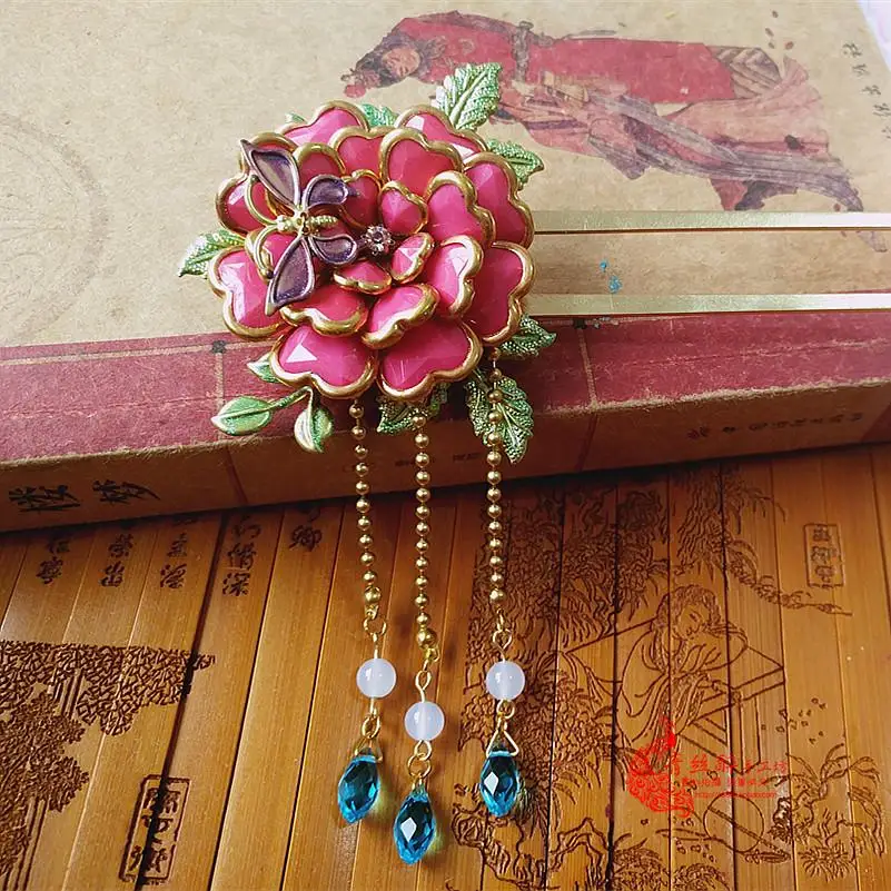 Медная заколка для волос ручной работы косплея аниме Akatsuki no Yona Шпилька ушей