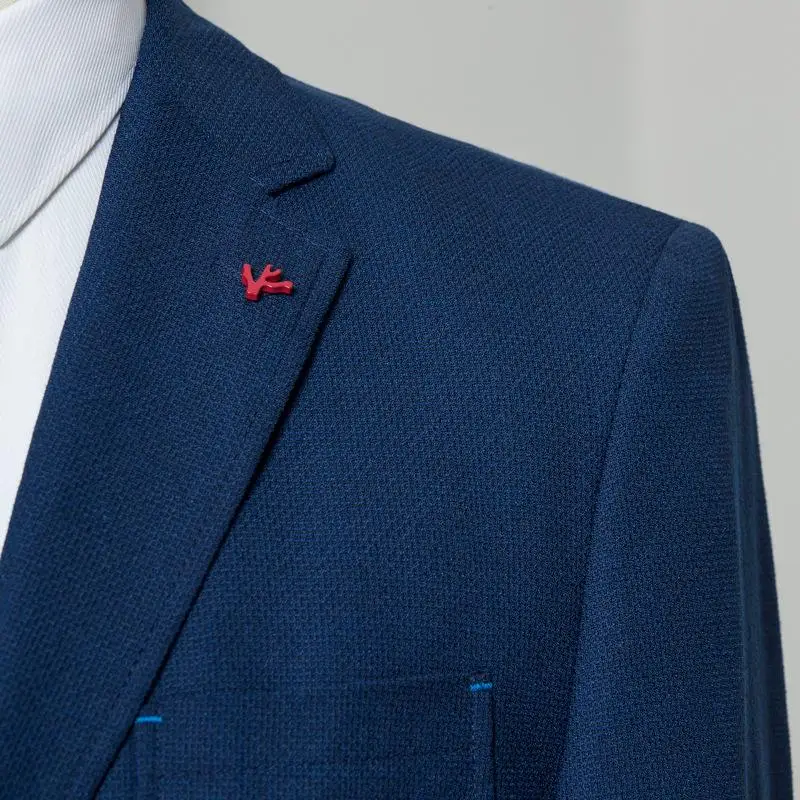

Men's Suits Coat Fashion Spring and Autumn Large Size Solid Color Lapel Long Sleeve Cotton Casual Suit