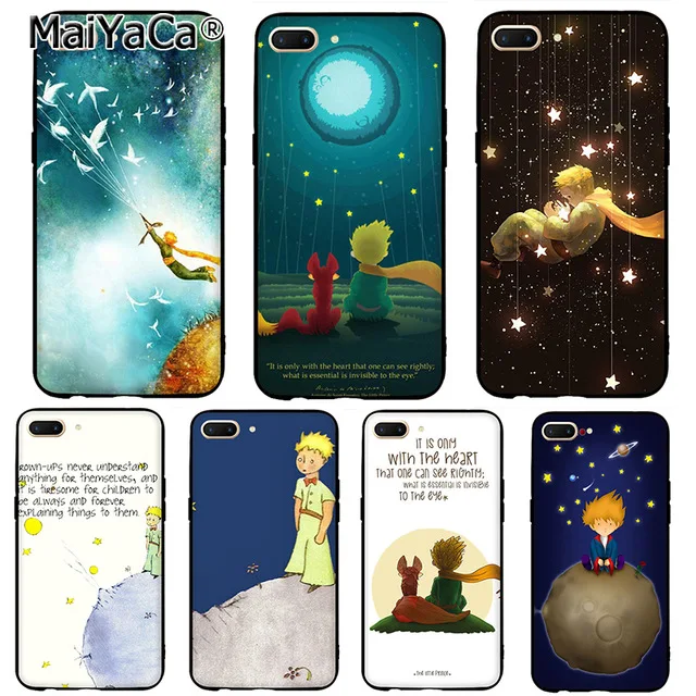 MaiYaCa Маленький принц черный для iPhone 4 SE 5C 5S 5 6 6S 7 8 Plus X XR XS MAX прозрачные чехлы