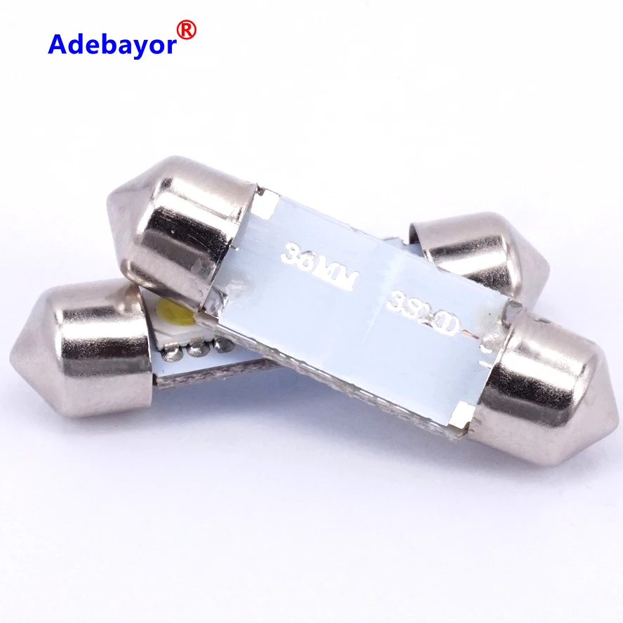 10 шт. 36 мм 5050 3 SMD Авто 12 в интерьер LED номерной знак Купол крыши свет гирлянда купол
