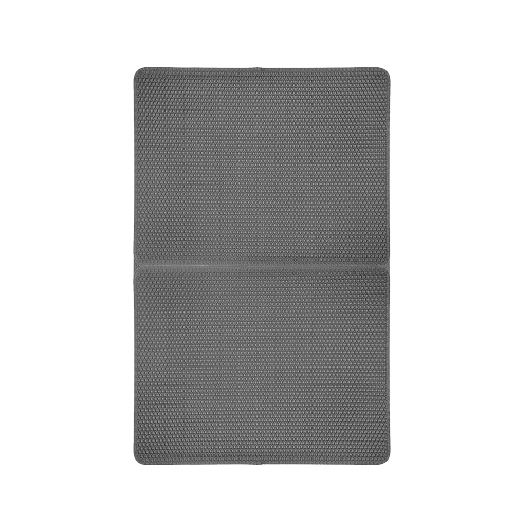 Light Black Двухслойный кошачий наполнитель, коврик для чистки, Аксессуары для кошек, водонепроницаемый коврик для кошачьего туалета - Цвет: Light Black