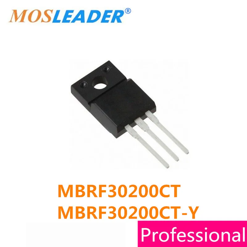 Mosleader MBRF30200CT MBRF30200CT-Y TO220F 50 шт. MBRF30200C 30200 высокое качество Schottky | Электроника