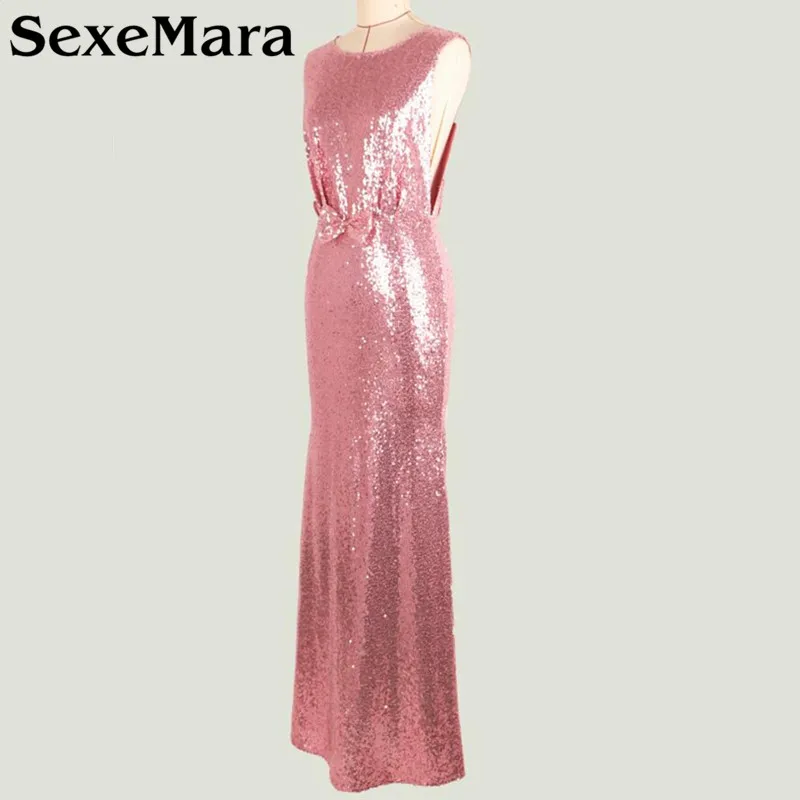 Модное женское винтажное платье хлопушка с розовыми блестками и круглым вырезом