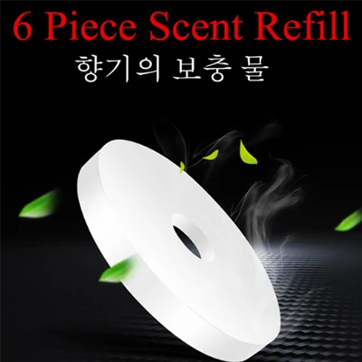 6Pcs Scent Refill Ароматизатор бульдога крутой освежитель воздуха для парфюма, парфюмерных изделий, авто выход, вентиляция, твердый ароматизатор, украшение интерьера, Стайлинг автомобиля - Название цвета: 6Pcs Scent Refill