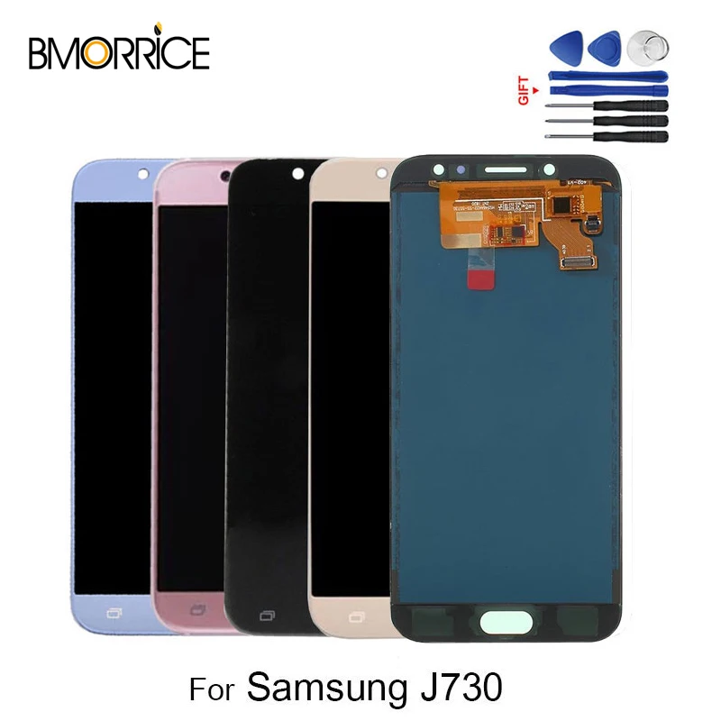 ЖК дисплей для SAMSUNG Galaxy J7 Pro J730 J730F TFT сенсорный экран сборка замена регулируемый +