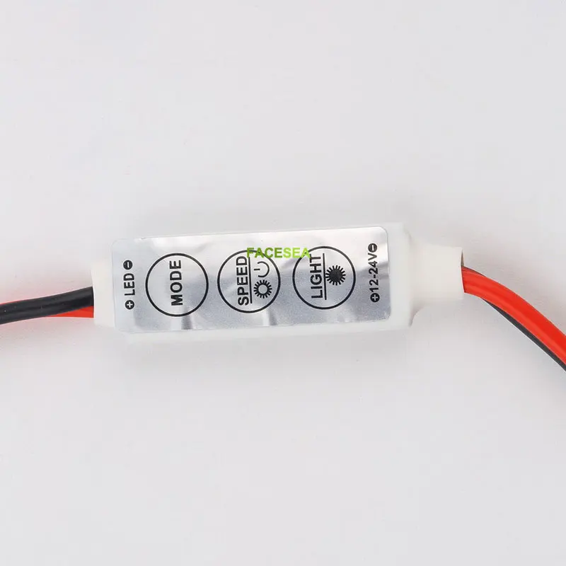 10 шт./лот 12 В Мини 3 Ключи Одноцветные LED Контроллер Яркость Диммер для привел 3528 5050