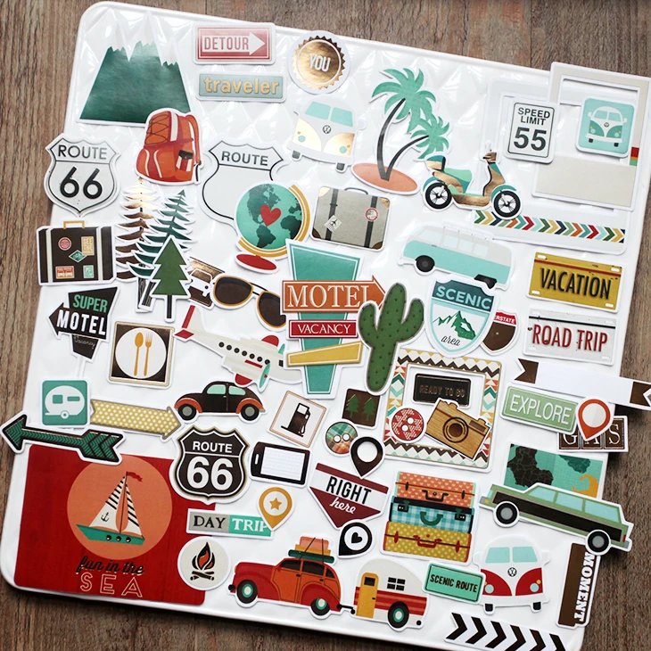

65pcs Cute Forest Colorful Cardstock Die Cuts for Scrapbooking/Card Making/Journaling Project DIY Craft