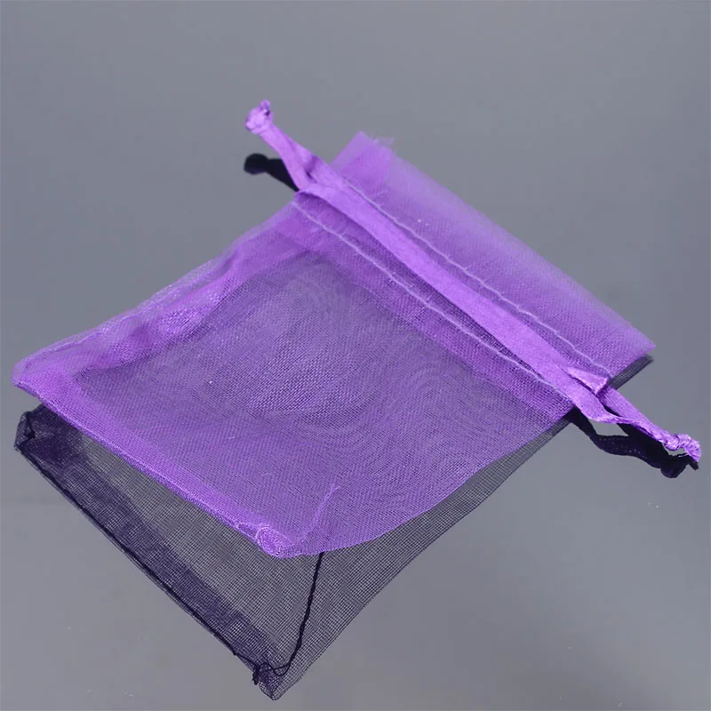 Purple Miasol Лидер продаж 50 шт./пакет Палочки 21 Цвета для упаковки ювелирных изделий, покетики из органзы, подарочные пакеты и мешки, ювелирные изделия, упаковочные сумки - Цвет: Purple