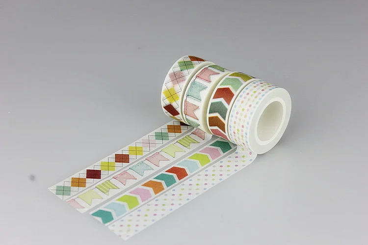 1 5 см кавайная цветная волнистая точечная васи лента сделай сам украшение