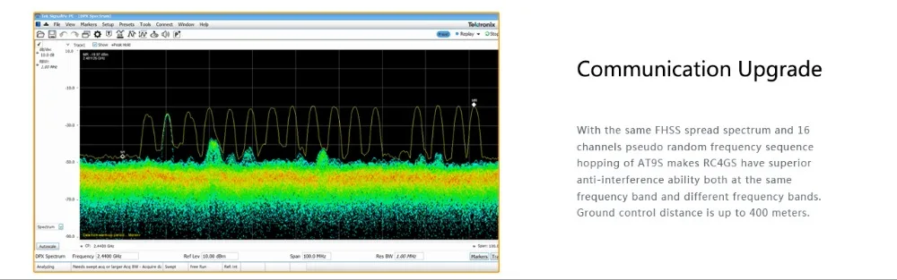 Радиоприемник rdiolink RC4GS 2,4G 4CH Автомобильный контроллер передатчик+ R6Fg гироскоп внутри приемника для радиоуправляемого автомобиля лодки(расстояние 400 м