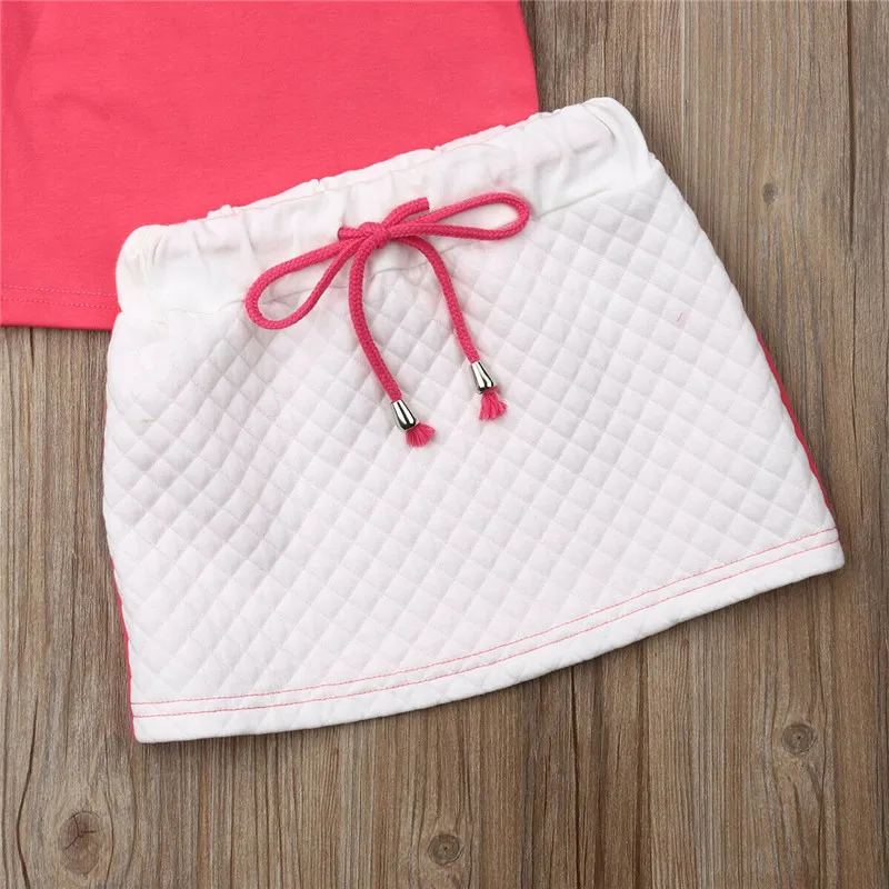 Детская одежда для маленьких девочек футболка с расклешенными рукавами