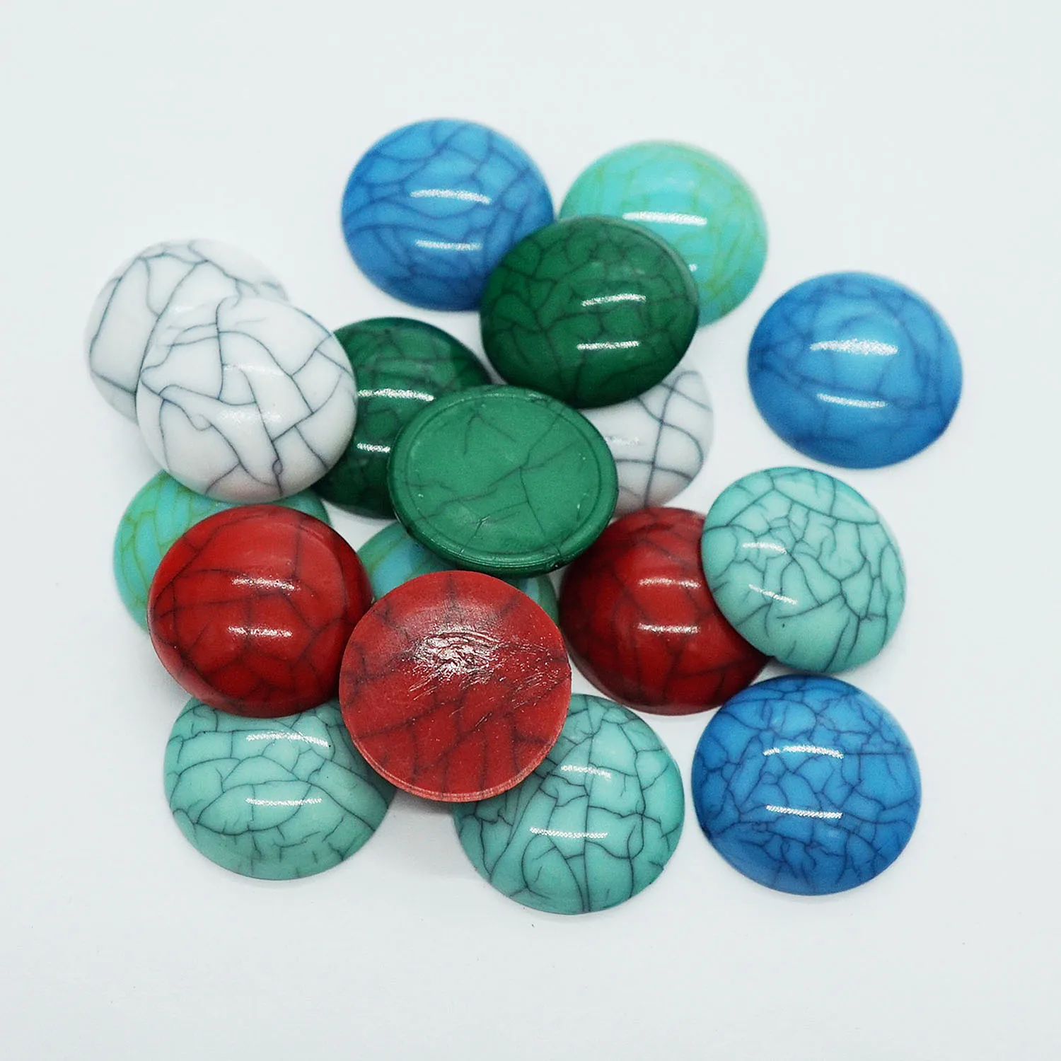 20 шт./лот круглый мм трещина стиль акрил плоский с одной стороны Кабошоны Камея