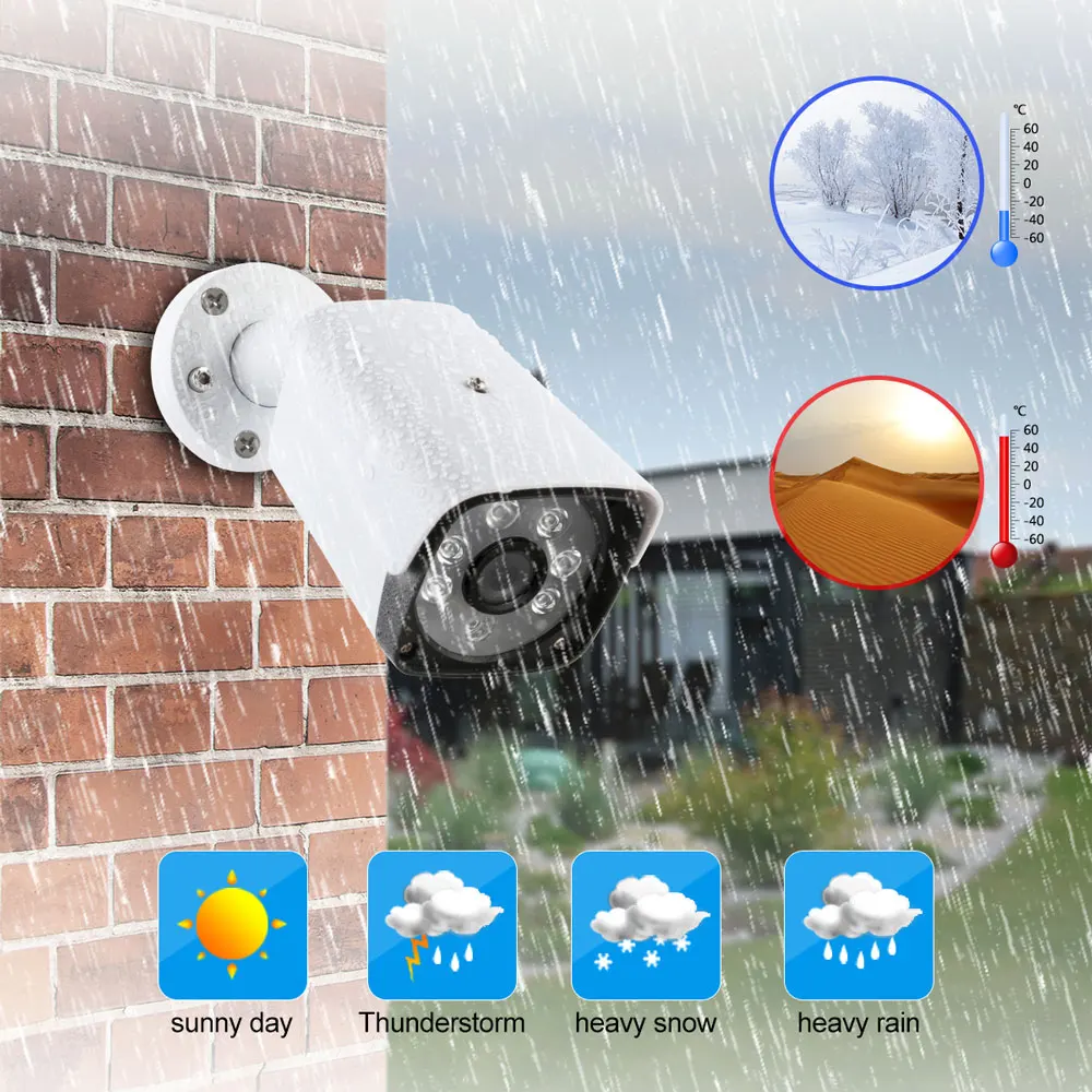Techege 4.0MP AHD камера CCTV Bullet HD водонепроницаемый металлический корпус ночное видение