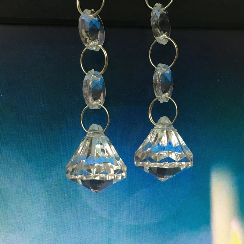 8 шт. 20 дюймов 10 хрустальные прозрачные бусины Акриловая Гирлянда люстра