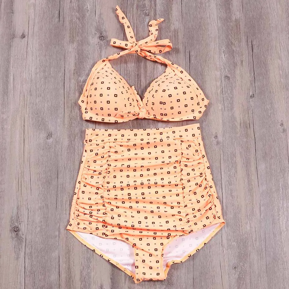 TQSKK 2019 Halter Top Платье бикини женский купальник сексуальный комплект купальные