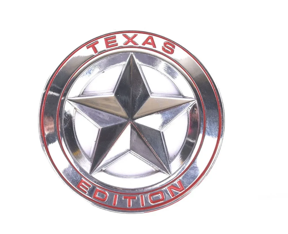 1 шт. 3D металлическая эмблема Texas Edition Звезда автомобиля багде для Mercedes BMW Mustang Ranger