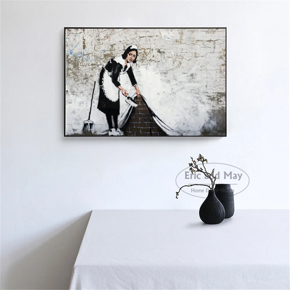 Banksy Life забавные художественные плакаты и принты настенная Картина на холсте для