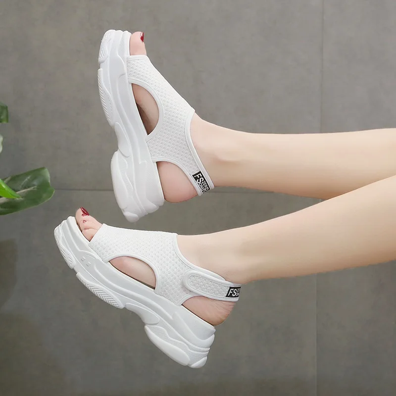 Женские босоножки 2019 летние на платформе sandalias Mujer Женская обувь танкетке летняя