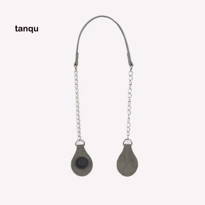Tanqu 1 шт. плоский ремень из нубука с цепочкой для Obag одиночная двойная ручка